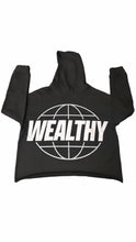 Load image into Gallery viewer, Wealthy Cropped Hoodie (Black/White/Grey)
