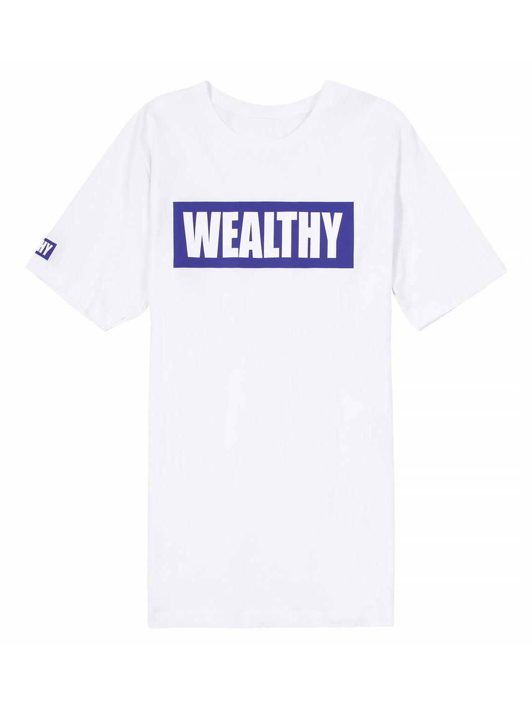 Wealthy Tee (White/Purple)
