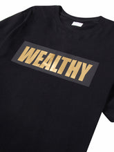 Load image into Gallery viewer, Wealthy Tee (Black/Wheat)
