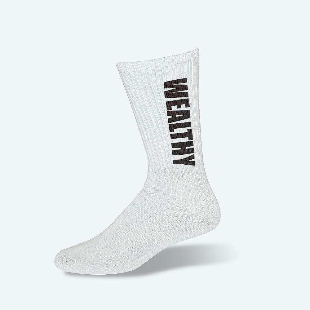 Wealthy Socks (White/Black)