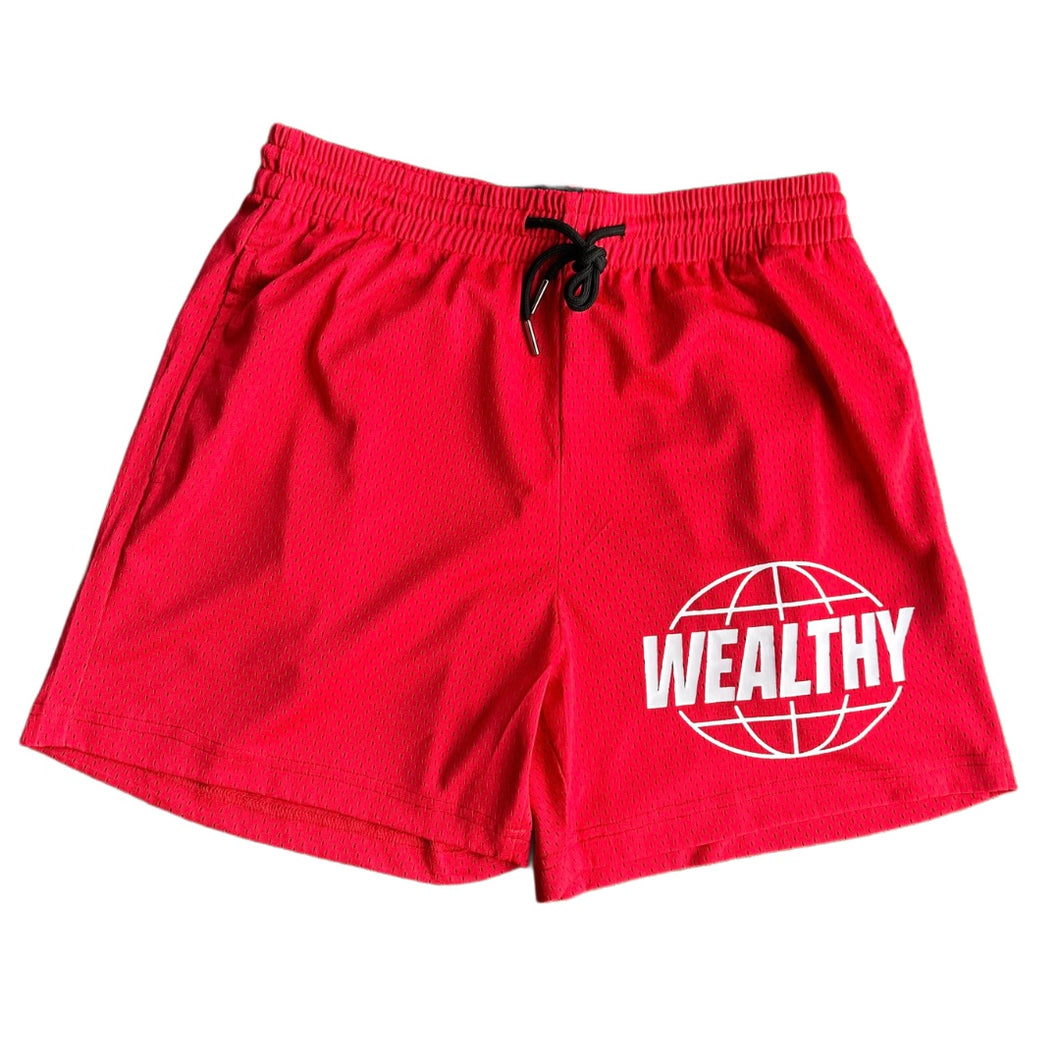 Wealthy Shorts (Red/White)