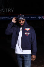 Load image into Gallery viewer, Detroit, USA Hoodie (Navy, Orange, White)
