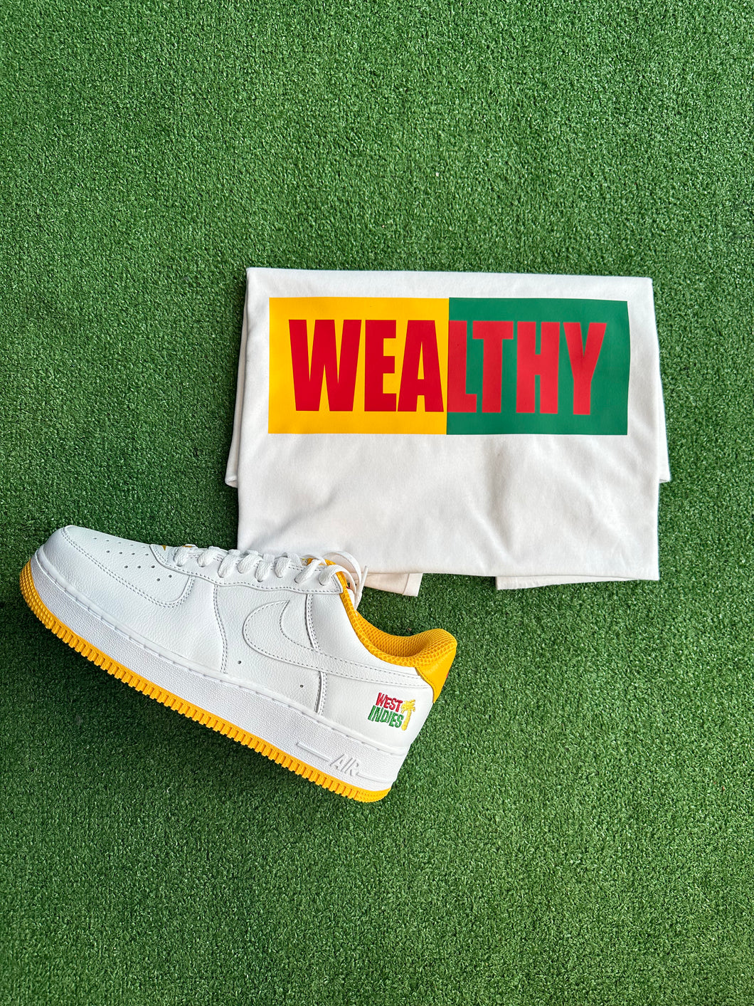 Wealthy Tee (White/Yellow/Green/Red)