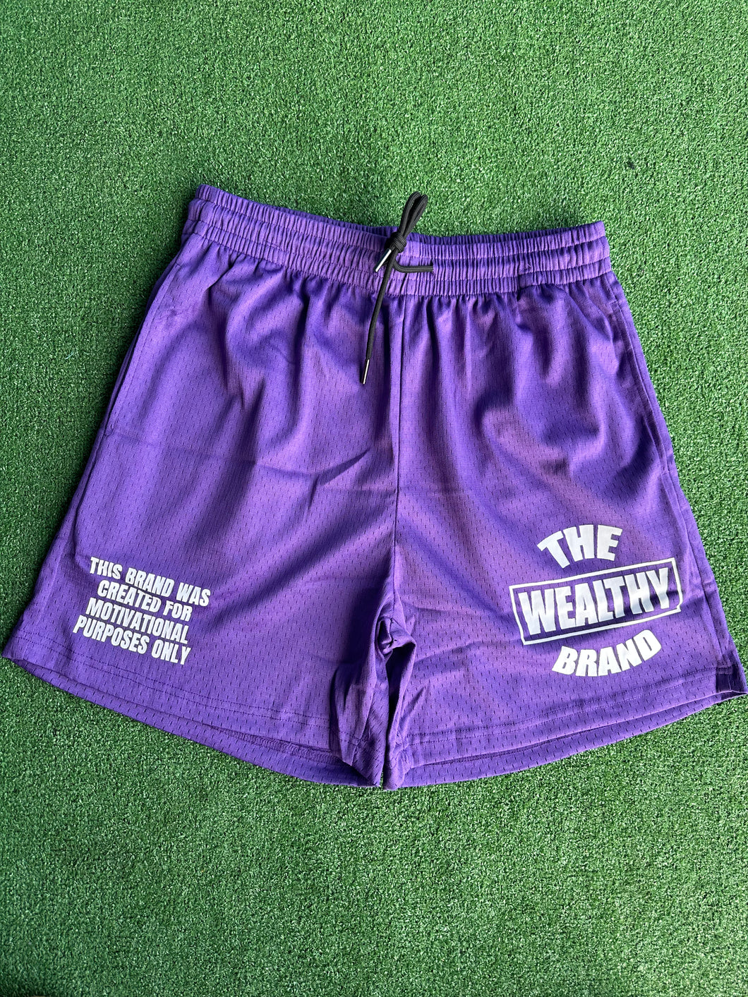 Wealthy Shorts (Purple/White)
