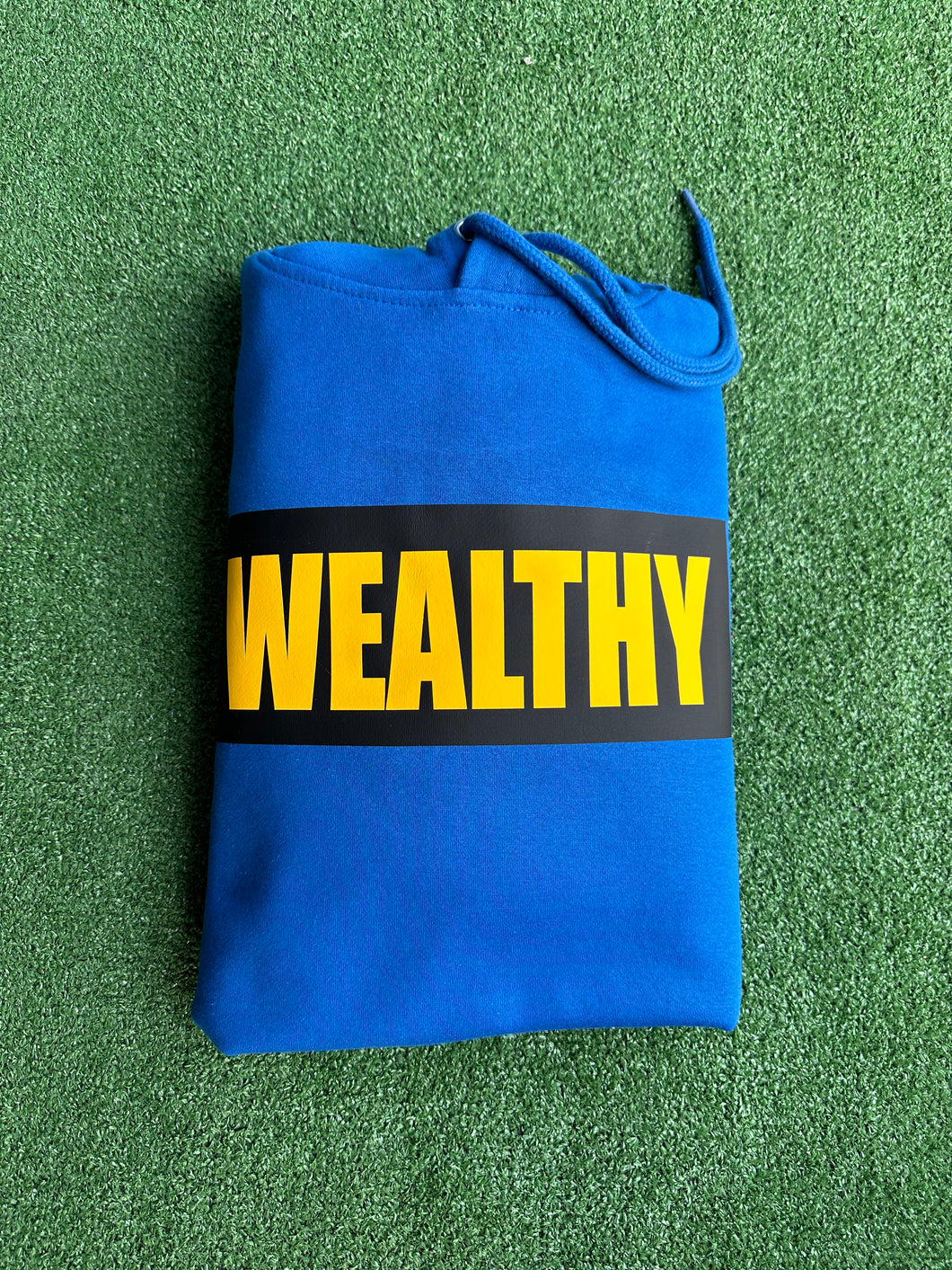 Wealthy Hoodie (Blue/Black/Yellow)
