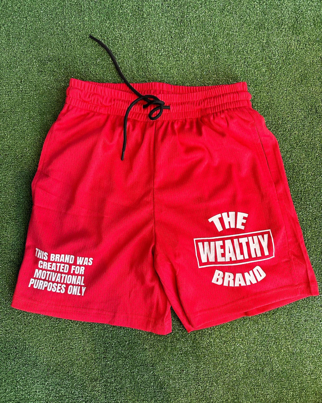 Wealthy Shorts (Red/White)