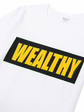 Load image into Gallery viewer, Wealthy Tee (White/Black/Yellow)

