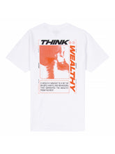 Load image into Gallery viewer, Think Wealthy Tee (White/Orange/Black)
