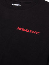 Load image into Gallery viewer, Think Wealthy Tee (Black/Red/White)
