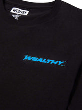 Load image into Gallery viewer, Think Wealthy Tee (Black/Blue/White)
