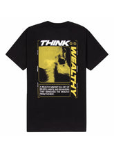 Load image into Gallery viewer, Think Wealthy Tee (Black/Yellow/White)
