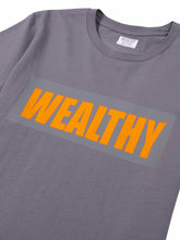 Load image into Gallery viewer, Wealthy Tee (Grey/Grey/Neon Orange)
