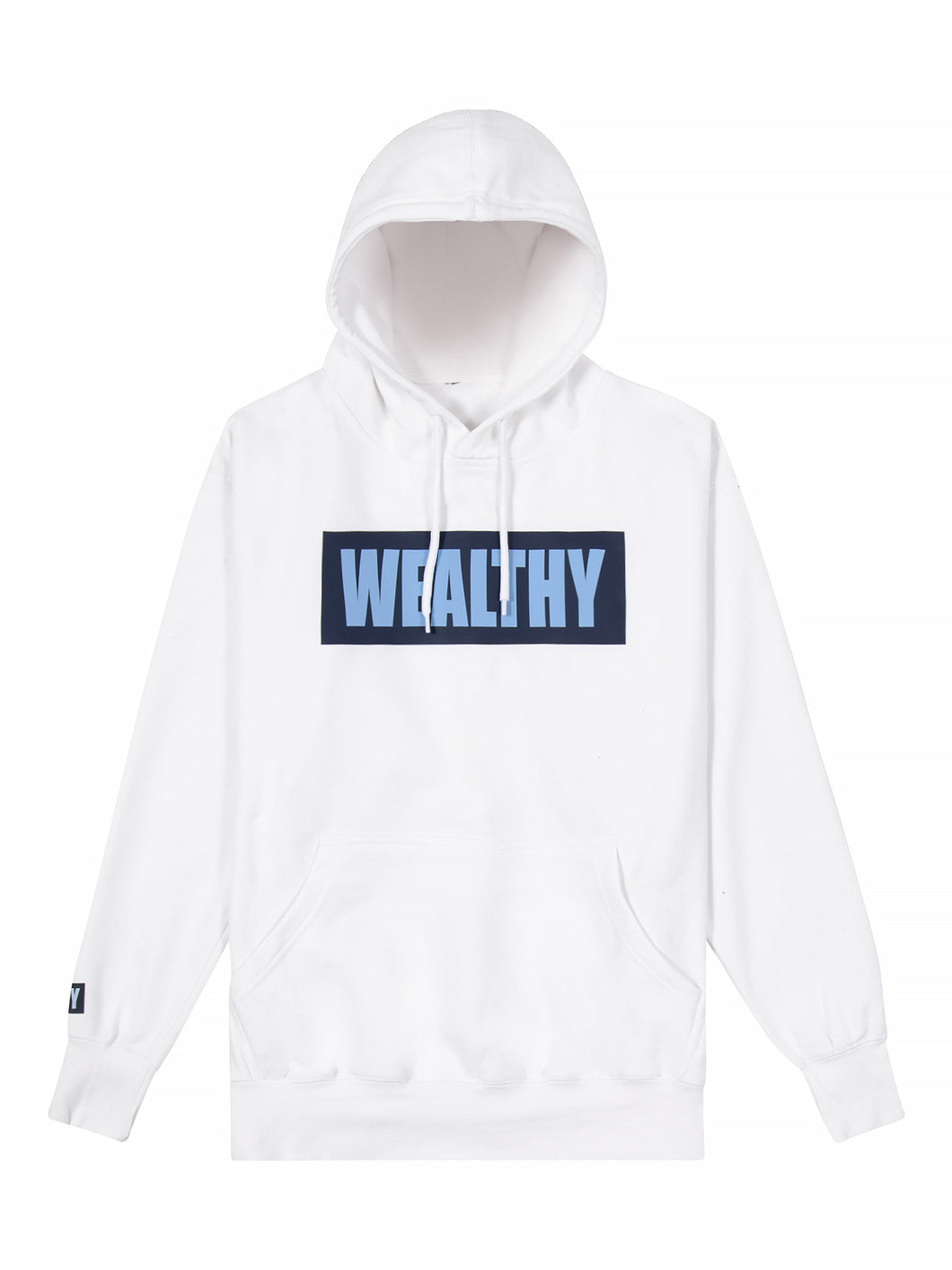 Wealthy Hoodie (White/Navy/Baby Blue)