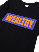 Load image into Gallery viewer, Wealthy Tee (Black/Purple/Orange)
