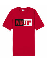 Load image into Gallery viewer, Wealthy Tee (Red/White/Black/Red)
