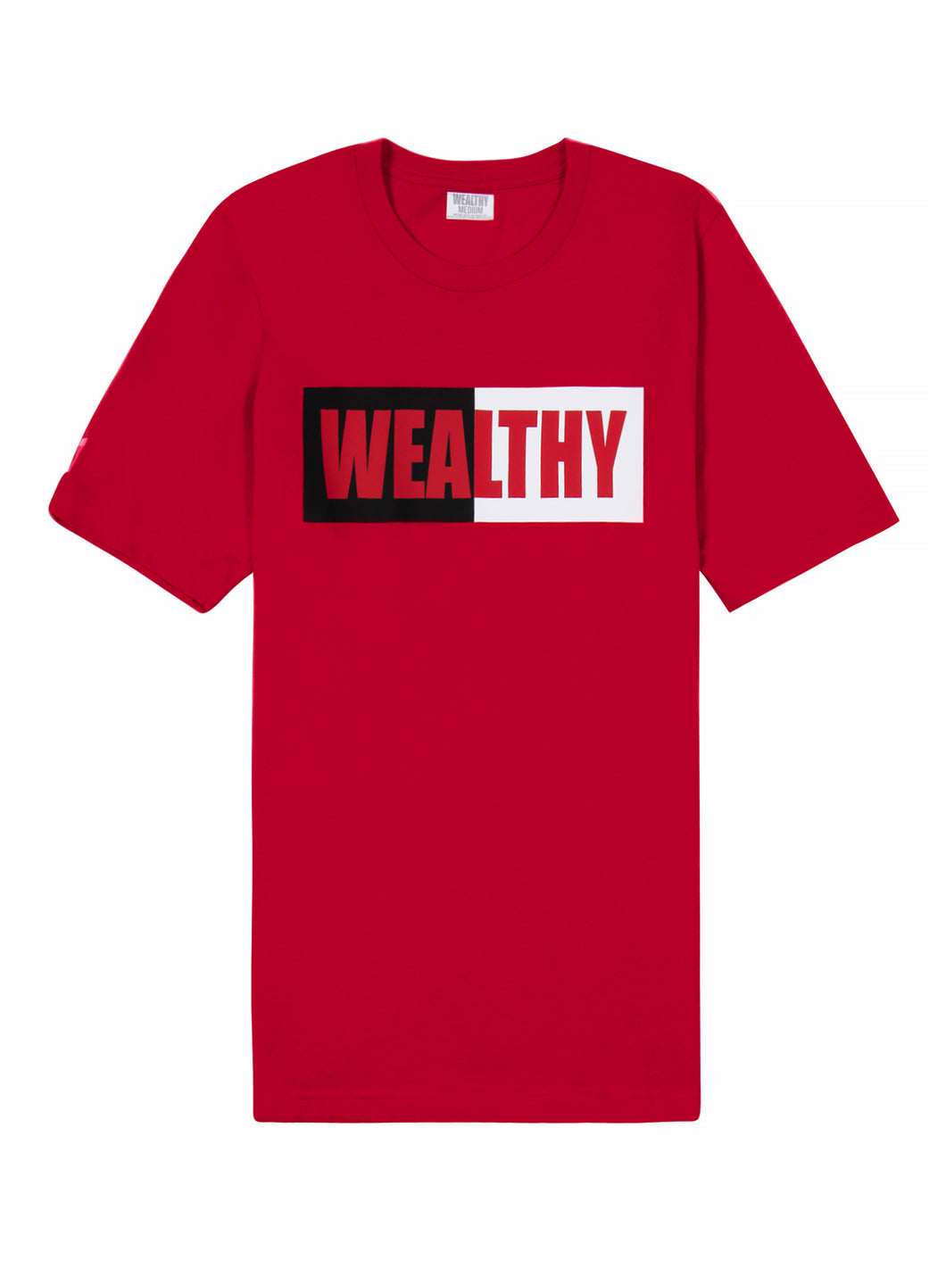 Wealthy Tee (Red/White/Black/Red)