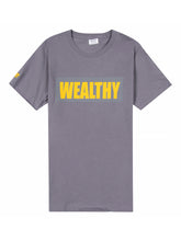Load image into Gallery viewer, Wealthy Tee (Grey/Grey/Yellow)
