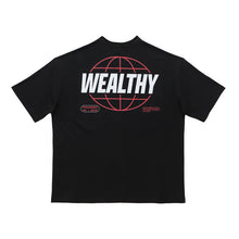 Load image into Gallery viewer, Wealthy Globe Tee (Black/Red/White)
