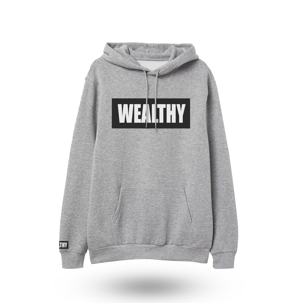 Wealthy Hoodie (Grey/Black/White)