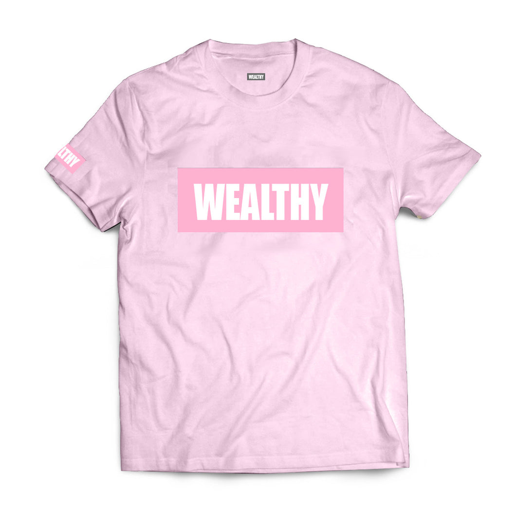 Wealthy Tee (Pink/Pink/White)