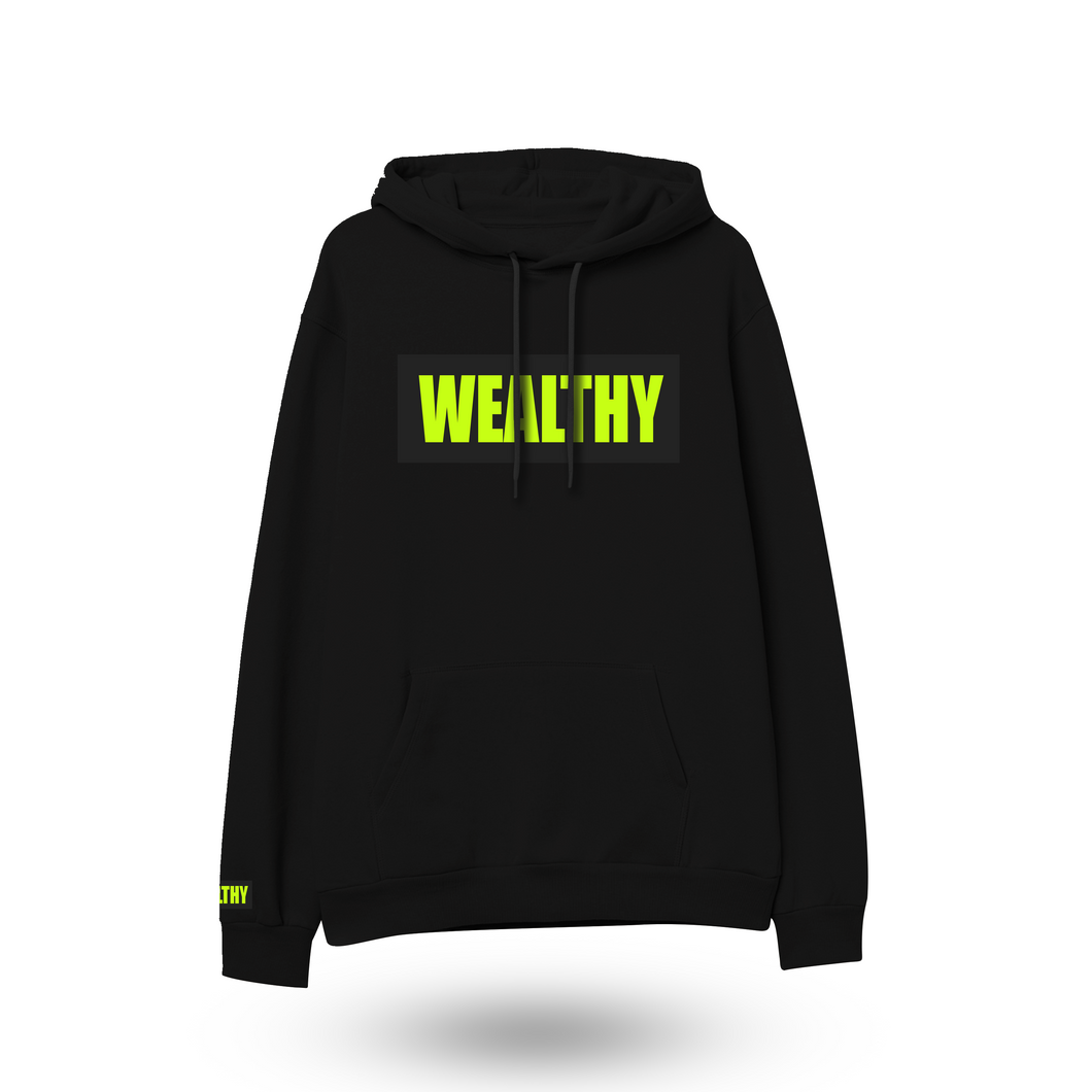 Black and neon yellow hoodie sales