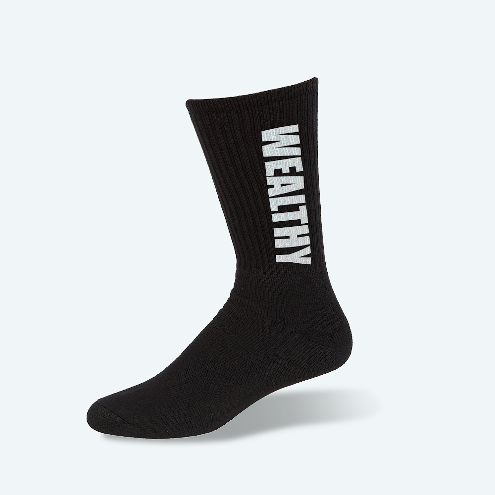 Wealthy Socks (Black/White)