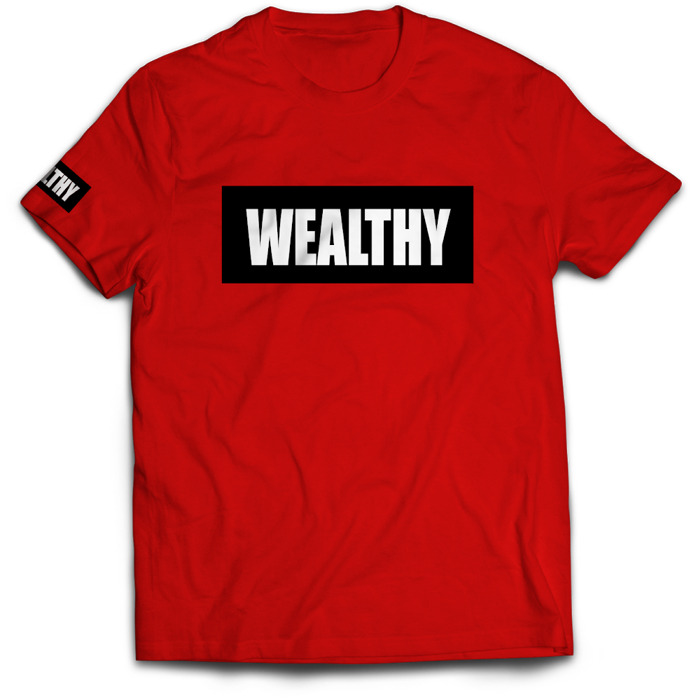 Wealthy Tee (Red/Black/White)