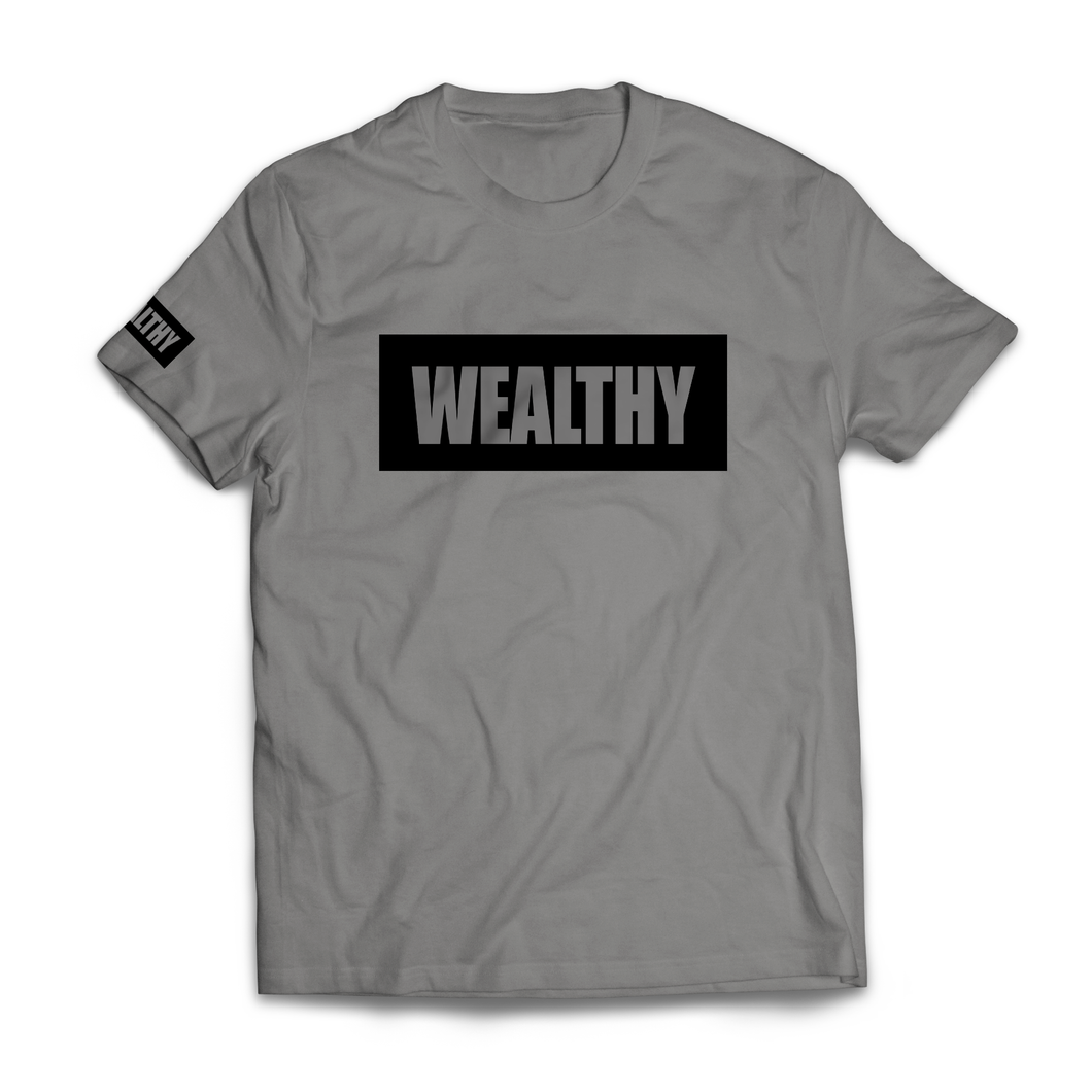 Wealthy Tee (Grey/Black)